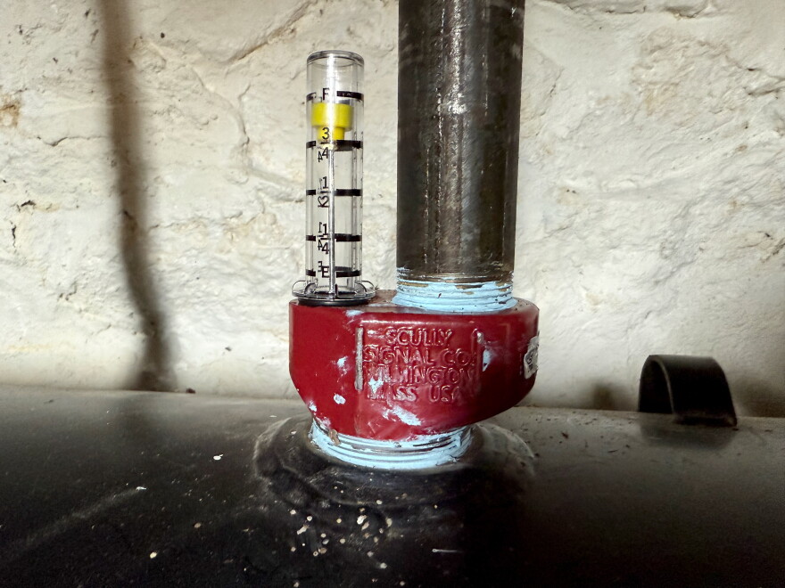 An oil tank in a Massachusetts home.