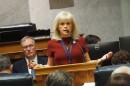 Sen. Liz Brown, R-Fort Wayne, speaks during an Indiana Senate session on Feb. 24, 2026.