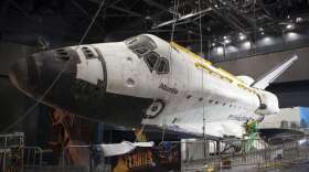 The Atlantis space shuttle that was hand sewed by the sew-sisters. Photo: nasa.gov.