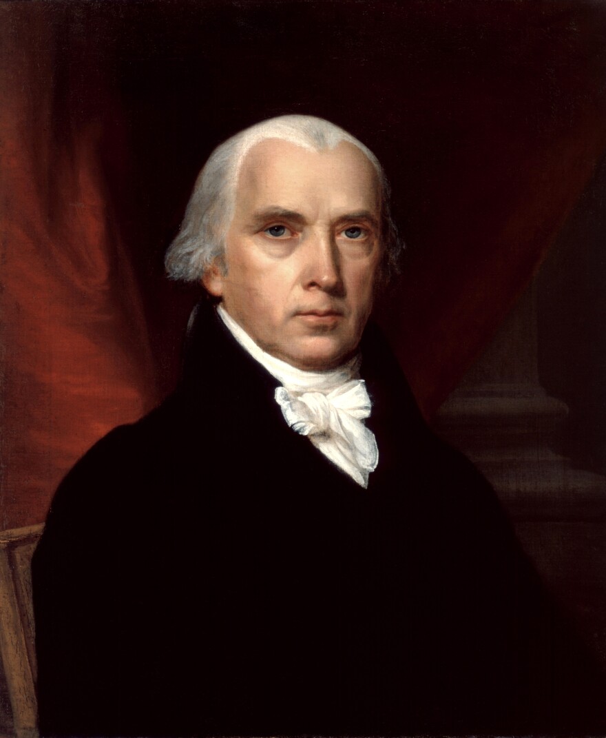 Portrait of James Madison by John Vanderlyn, 1816.