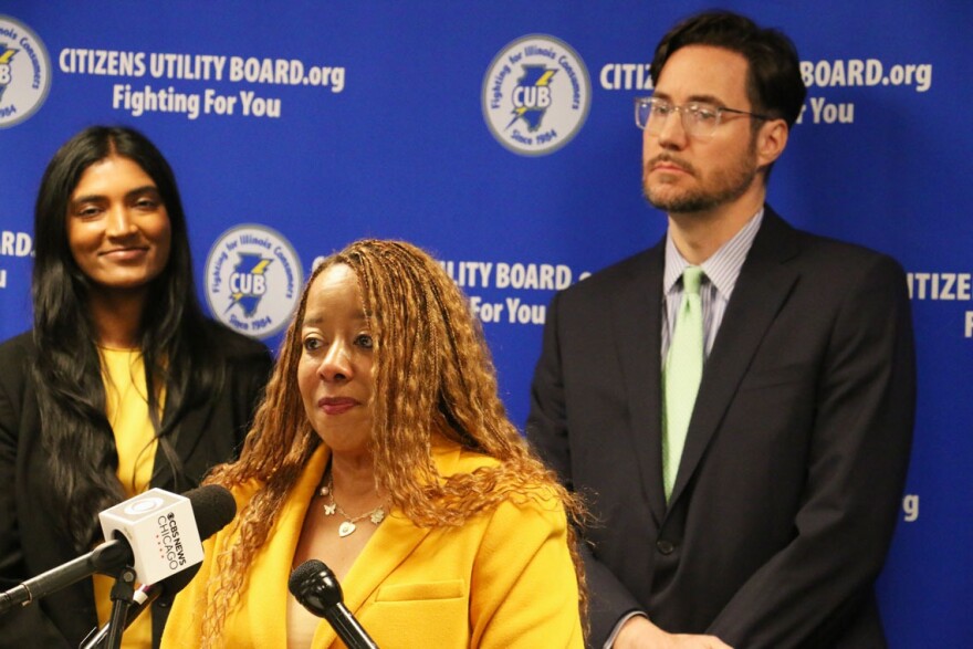 Rep. Kimberly Du Buclet, D-Chicago, joined consumer advocates to issue a public warning about alternative electric and gas supplier sales tactics and prices. 