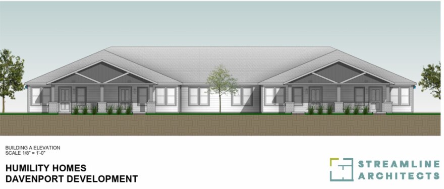The local nonprofit Humility Homes and Services broke ground this month on an 11-unit triplex and quadplex housing project on West 50th Street in Davenport.