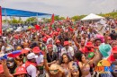 Attendees at Sumfest Mizik 2023 at Virginia Key Beach