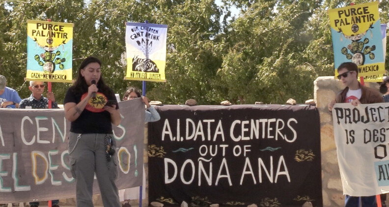 Data center activists from across the state rally against Project Jupiter