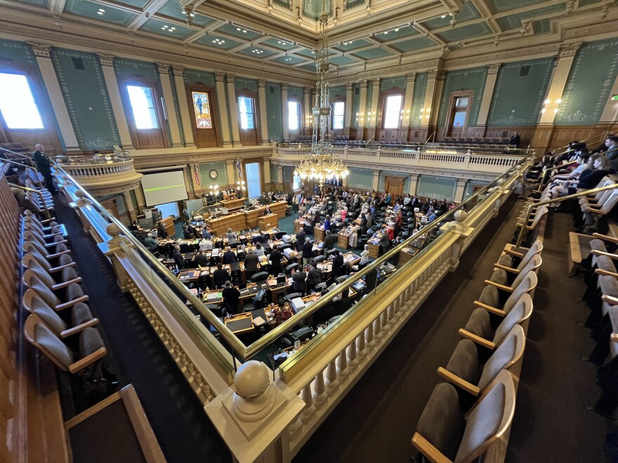 Lawmakers, pictured here in the state House of Representatives on the last day of the legislative session, May 8, 2024, passed hundreds of bills this year. Over two hundred of them go into effect Wednesday, August 7, 2024.