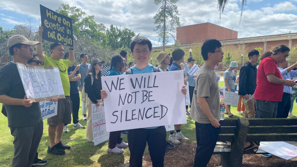 Protestors at UF reject SB 846, call for education without borders - Vimarsana News
