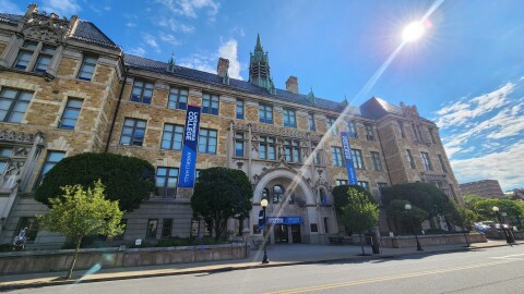 Lackawanna College's Angeli Hall, the former Scranton Central High School, is located in downtown Scranton.