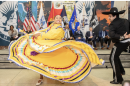 This is a photo of dancers at the 2024 kickoff event at Lansing City Hall for National Hispanic Heritage Month.