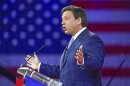 Florida Gov. Ron DeSantis speaks at the Conservative Political Action Conference Thursday, Feb. 24, 2022, in Orlando.