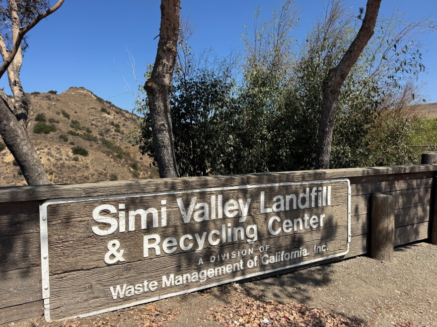 A foul smelling odor was reported from the Simi Valley landfill site