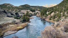 The Colorado River flows through Grand County, Colo. on Oct. 23, 2023. A new draft plan for river management shows that a wet winter and a conservation deal from California, Arizona and Nevada has eased pressure on the region's water policymakers until 2026.