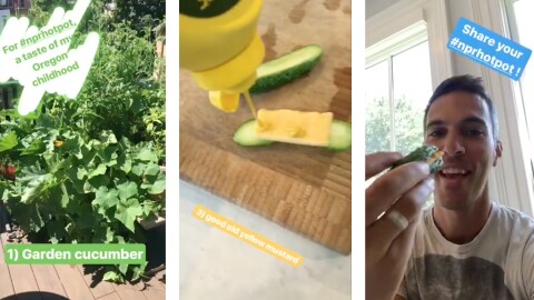 NPR's Ari Shapiro shared this Instagram story of the cucumber dish that reminds him of his childhood summers in Oregon.