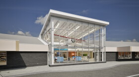 A new glass display area for the 1928 Velie Monocoupe, in the center of Quad Cities International Airport in Moline, is the centerpiece of $19 million in phase 2 improvements of Project Gateway.