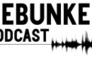 The words "Debunked Podcast" next to sound waves.