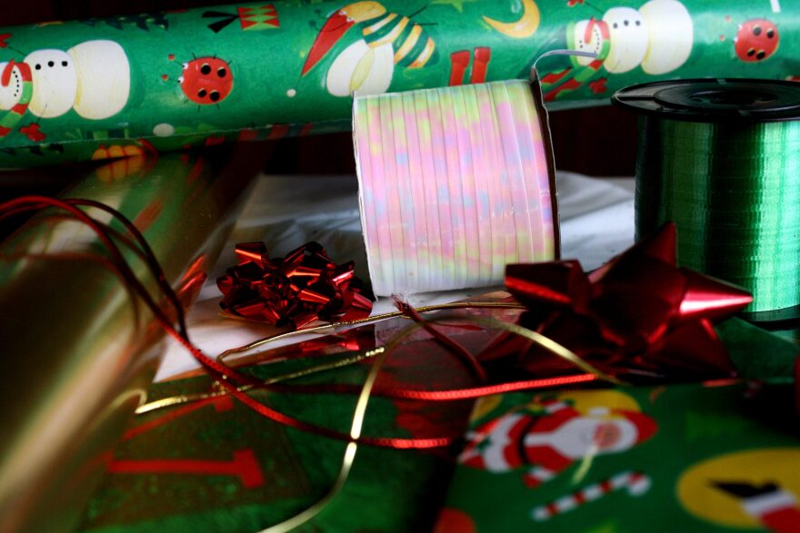 A picture of gift wrapping supplies