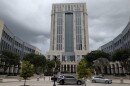 Storm clouds gather over the Orange County Courthouse on Friday, Sept. 4, 2026.