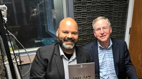 Mario Lopez (left), Dr. Robert Merchant at the YPR studios