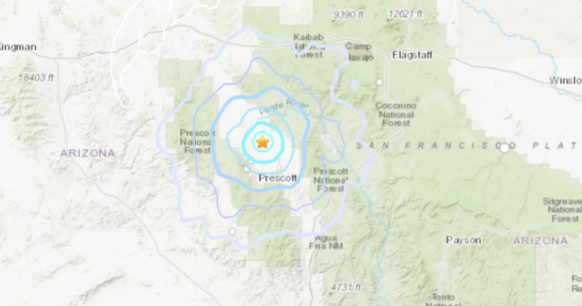 A small earthquake shakes the Chino Valley
