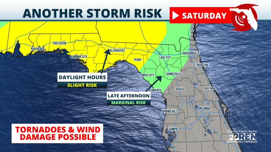 Saturday Storm Risk