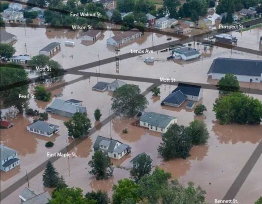 Flooding strikes the City of Oneida several years ago. Events like this could be more common as a warming atmosphere retains, then drops more moisture.