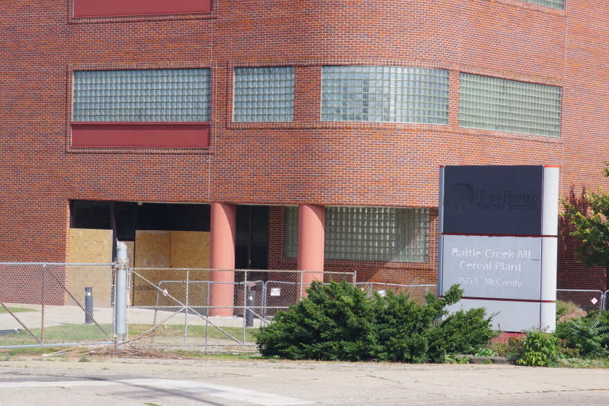 An abandoned Ralston-Purina cereal plant in downtown Battle Creek.