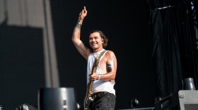 Gavin Rossdale of Bush performs during Sonic Temple Art and Music Festival on Saturday, May 16, 2026, at Historic Crew Stadium in Columbus, Ohio.