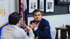 World champion and grandmaster Magnus Carlsen playing in the 2019 Sinquefield Cup.