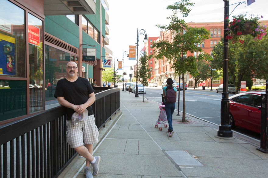 Steve Shultis, in downtown Springfield.
