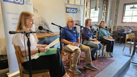 From left to right, Chloe Bennett-Steele, Alan Gerard, Renee McPherson, Keli Pirtle