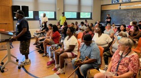 Residents testified about habitability issues at an IHA meeting last year.