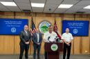Maui Fire Department Chief Brad Ventura, alongside members of the U.S. Bureau of Alcohol, Tobacco, Firearms and Explosives, presents a new report on the cause of the 2023 Lahaina fire. (Oct. 2, 2024)