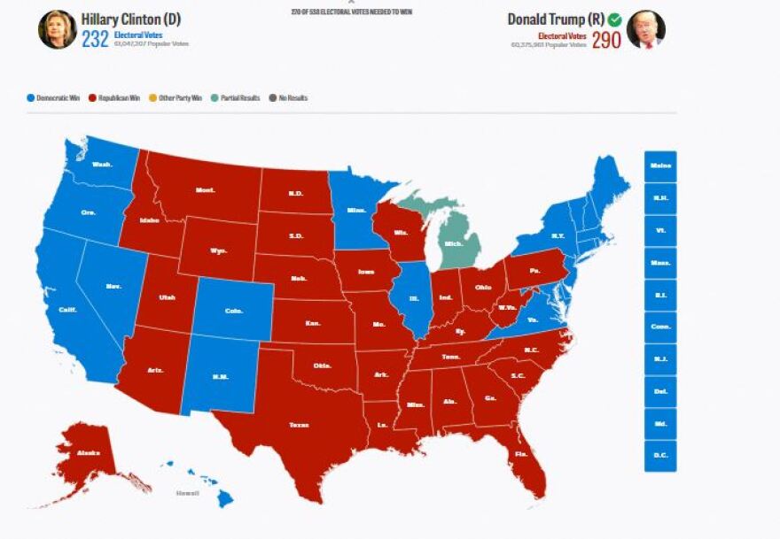 Electoral College map