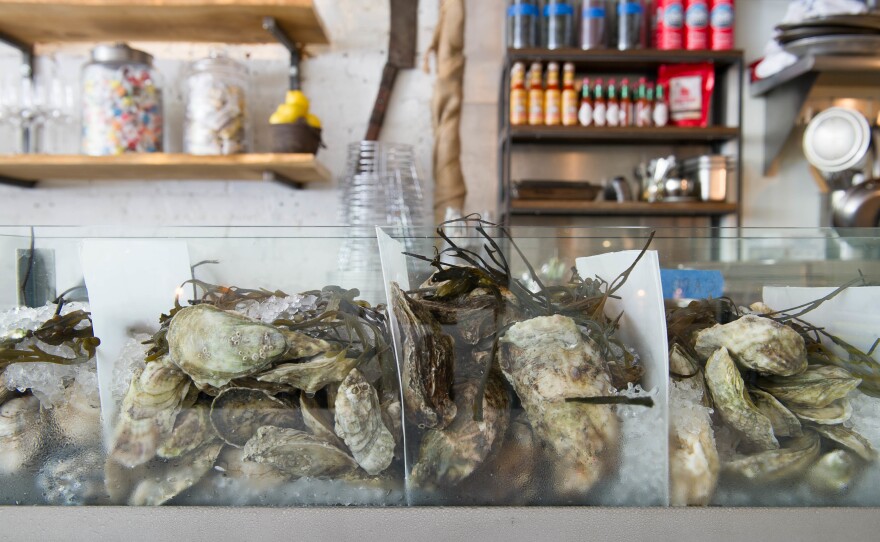 Oysters at Zadie's Oyster Room, one of the New York City restaurants participating in Billion Oyster Project's shell-collection program.