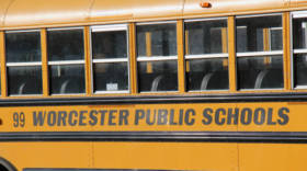 A school bus in Worcester.