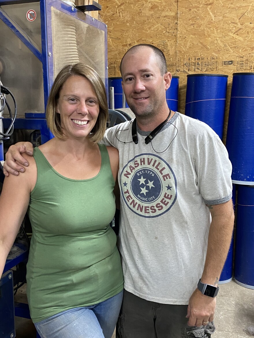 Carrie Davis and her husband Robbie own and operate America's Natural Fiberworks.