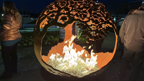 Reclaimed metal sculpture