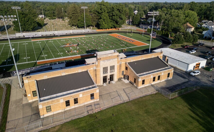 Historic Kiwanis Field, LaPorte High School's football stadium built in 1950. The school board recently voted unanimously to work with Preserve Historic LaPorte to commission a feasibility study of how it can be renovated while preserving its exterior.