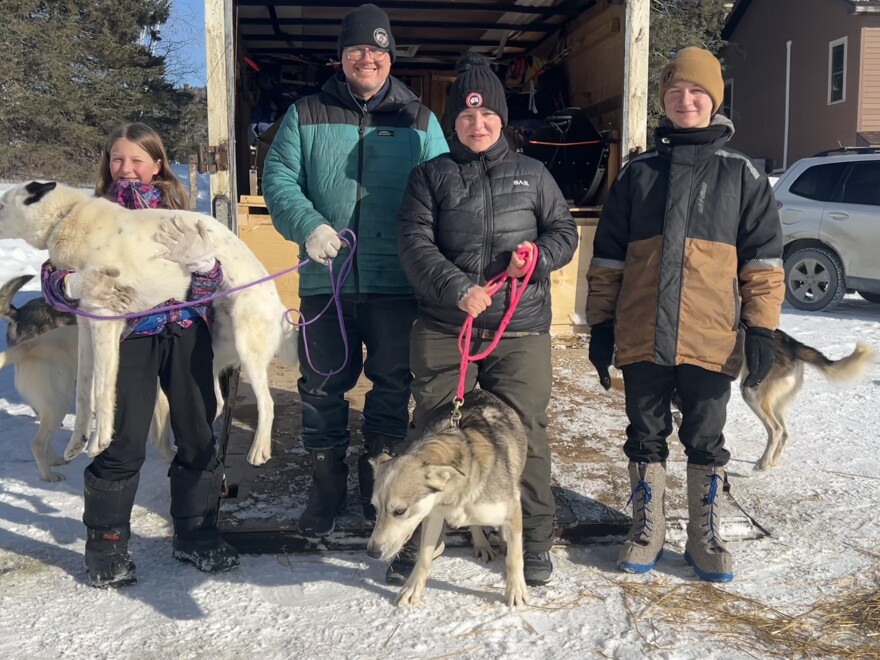 (From left) Kelsea Baril, 11, Jeffery Baril, Caroline Plouffe, and Mathys Baril, 13.