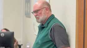 Palmer Mayor Steve Carrington waits at a Palmer City Council meeting March 11, 2025.