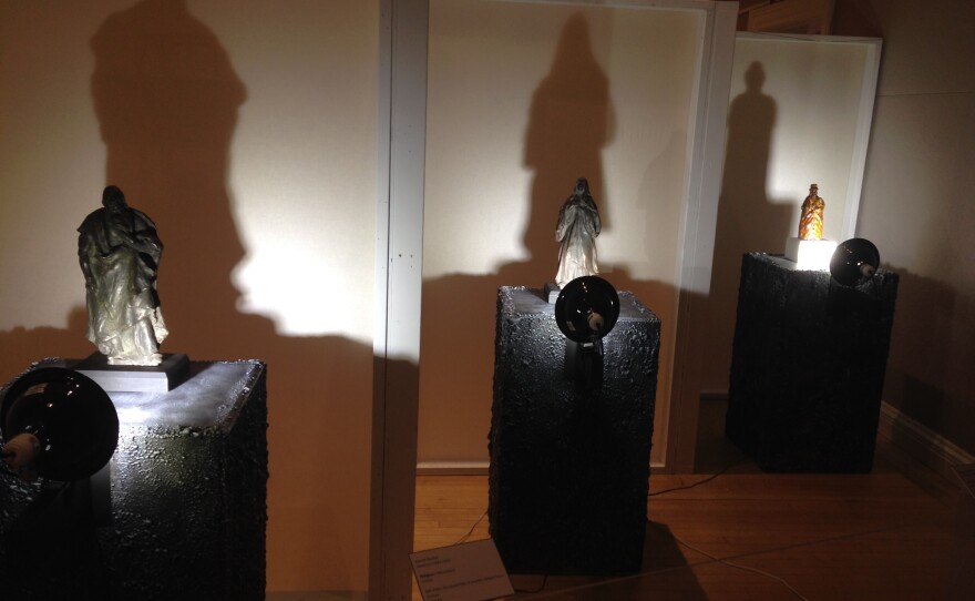 The exhibition explores people's fear of shadows.