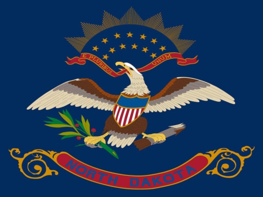 The new official North Dakota state flag