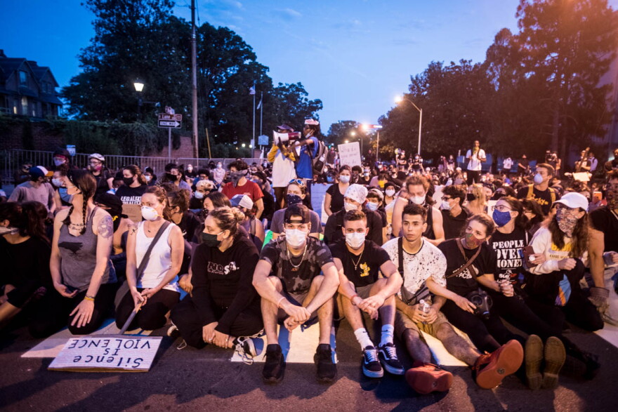 A June protest in Raleigh against police brutality and systemic racism.