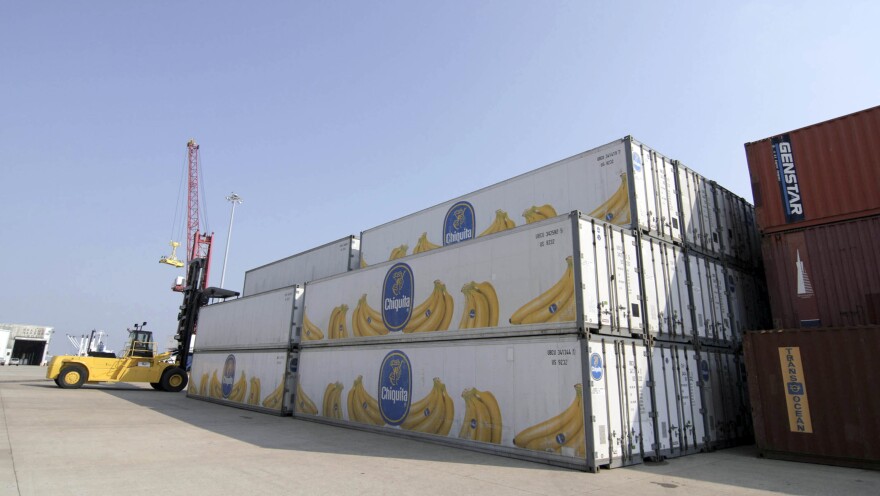 A shipment of Chiquita bananas at the port of Freeport, Texas, on Sept. 6, 2005. 