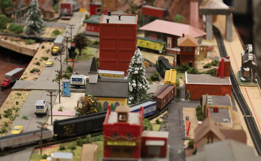 A portion of the model train exhibit, set up by the Abilene Society of Model Railroaders as part of the Abilene Railroad Festival. Photo by Allison Diaz.