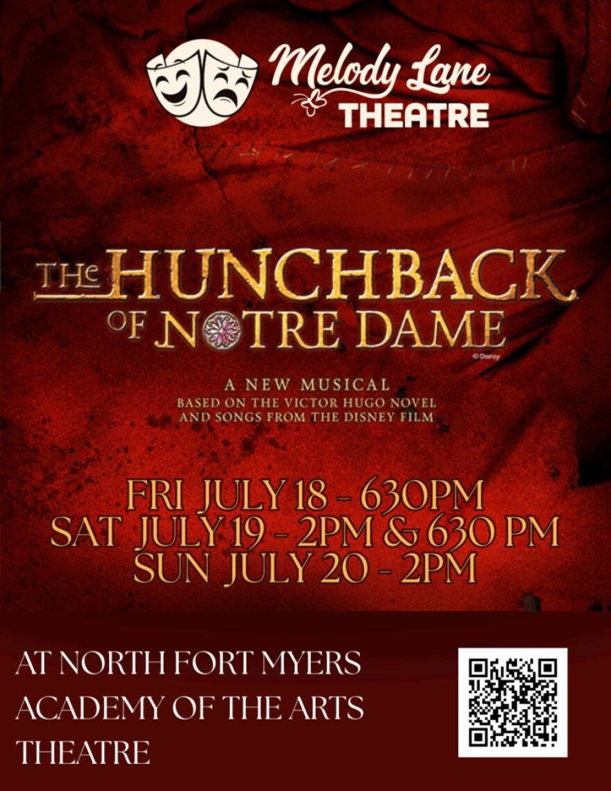 Melody Lane Theatre Poster for 'Hunchback of Notre Dame'
