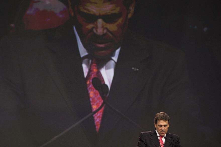 Gov. Perry at The Response prayer and fasting rally last Saturday.