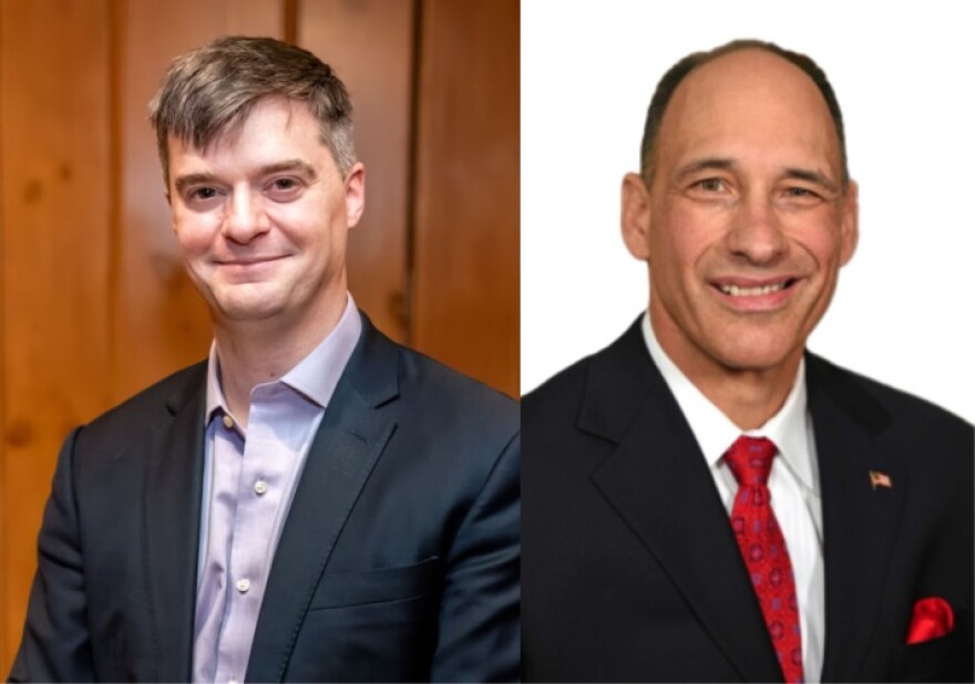 Democrat Ian Phillips, left, is challenging Republican John Lemondes in the 126th assembly district.