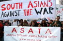 Jan 19, 2003: Alliance of South Asians Taking Action members were part of the broader South Asians Against the War group at antiwar demonstrations in San Francisco.