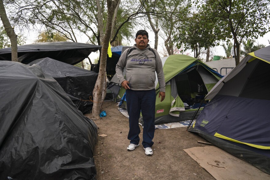 Marvin Zelaya-Garcia, 43, left Honduras 10 months ago after his son was being harassed to join a local gang. After losing his own asylum case, he remains in the Matamoros encampment.