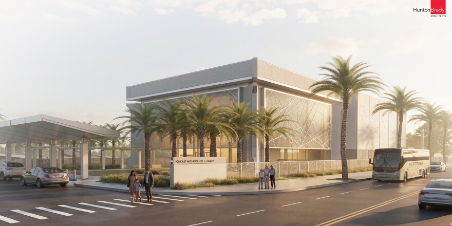This rendering provides another view of the proposed Holocaust Museum for Hope & Humanity.